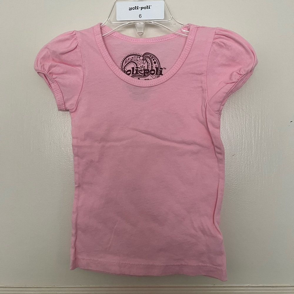 Yoli Poli brand new, organic cotton, light pink t shirt